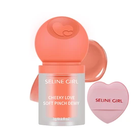 Eshioh Liquid Blush, Lightweight Dewy Formula - Buildable Color, Stick Type with Puff Applicator, Travel-Friendly, Multiple Shades 03#vanilla sky