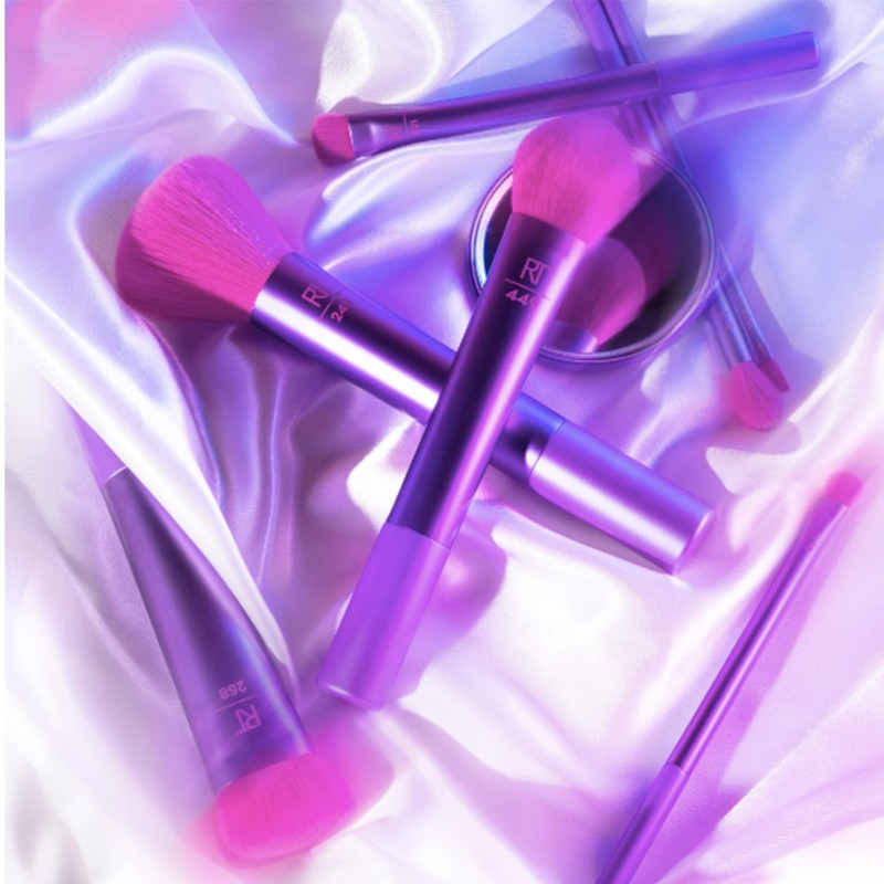 REAL TECHNIQUES, Brocha Multiusos, Afterglow All Night Multitasking Brush, para