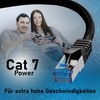 BIGtec - 10 Stück - 0,15m CAT 7 Kabel Netzwerkkabel