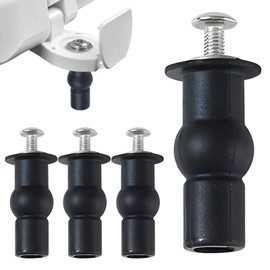 Toilet Seat Screws Fittings, 4 Pack Universal Toilet Seat Bolts, Stainless Steel Top Fixing Toilet Seat Fittings Hinge Screws Expanding Nuts for Toilets WC Blind Hole(size:4 pcs)
