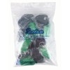 yueton Plastic Coach Whistles with Lanyard, Pack of 6 (Green)