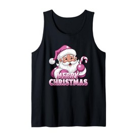 Merry Christmas Santa Candy Cane Fun Tank Top