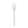 Dixie FM217 Plastic Forks, Bulk, Medium Wt, 1000/PK, White