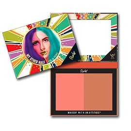 My Other Half Duo Shade Face Palette - Yin and Yang by Rude Cosmetics for Women - 0.4 oz Makeup