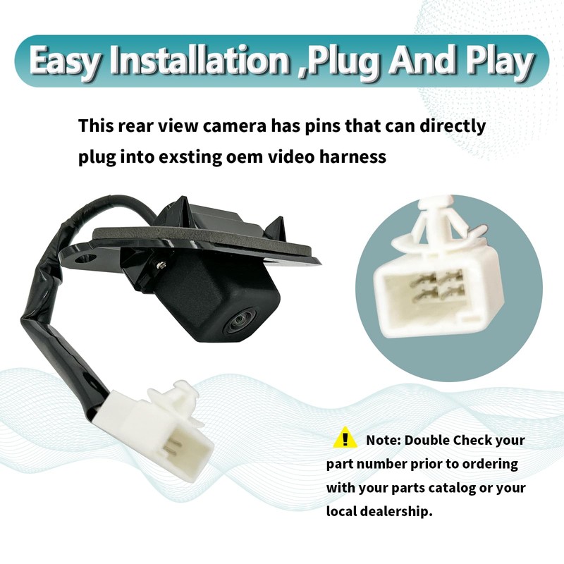 wzruiqipei Rear View Back Up Camera Compatible with Lexus GX470