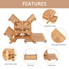 HBlife Bamboo Dish Drying Rack with Utensil Holder, 3-Tier Large