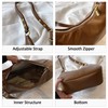 Small Hobo Bags for Women Retro Crescent Coffee Shoulder Purse