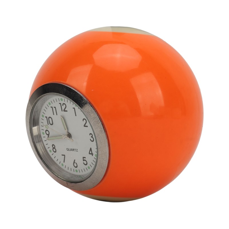 Ball Shape Table Clock Billiards Ball Clock Resin Accurate Decorative