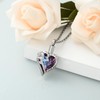 shajwo Rose Flower Heart Cremation Urn Necklace for Ashes Jewelry