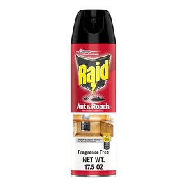 Raid Ant & Roach Killer, Indoor Insecticide, Residual Killing Power, Fragrance Free, 17.5 oz