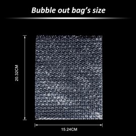 High-PQ Bubble Pouches Wrap, Clear Not Self-Seal Bubble Out Bags with Double Walled Cushioning, Ideal for Packing, Shipping, Storage, Moving (50PCS-6x8Inches)