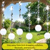 Bird Scare Rods, Silver Hanging Plastic Bird Deterrent Device with