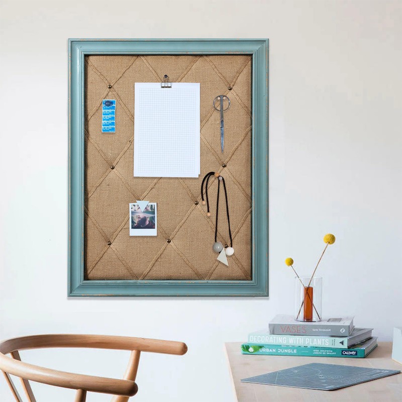 SOFE Fabric Bulletin Board Memo Board 21"×27", Large Cork Boards