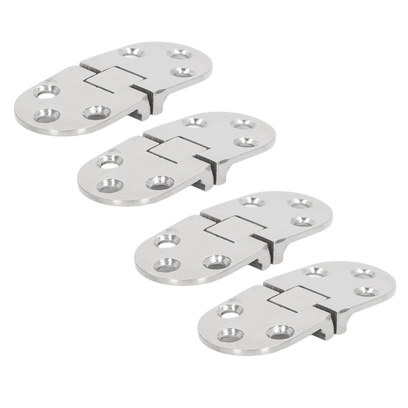 4PCS Door Hinge with Mounting Holes 316 Stainless Steel Hinge