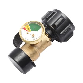 DUNSIHUI Universal Propane Tank Gauge Level Indicator Gas Pressure Meter Leak Detector Replacement Compatible with BBQ/Gas Grill/RV Camper/Cylinder/Heater Appliances with QCC1/Type1 Connection