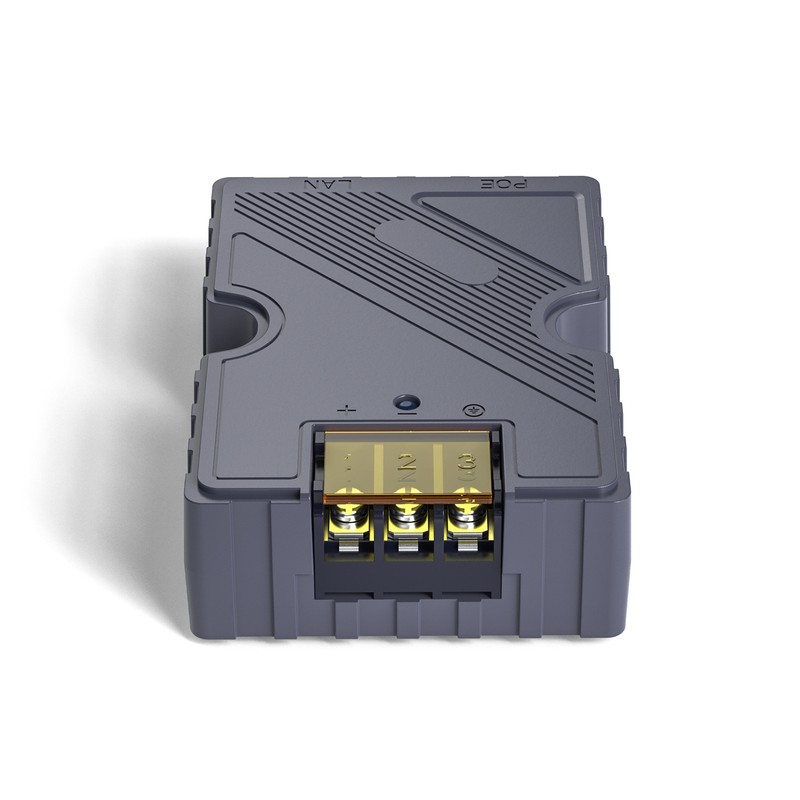 PoE Injector 48‑57V 3A GigE Passive ABS Surge ESD Protection