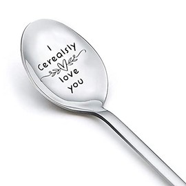 Funny Gifts for Men Women I Cerealsly Love You Spoon Gifts for Him Her Husband Hubby Gifts from Wife Birthday Christmas Presents Gifts for Couples Wedding Anniversary Engagement Gifts Ideas