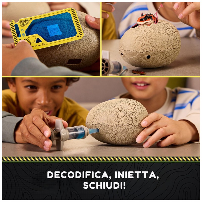 Primal Hatch Hybrid Hatchers, Giocattolo Dinosauro & Uovo che si