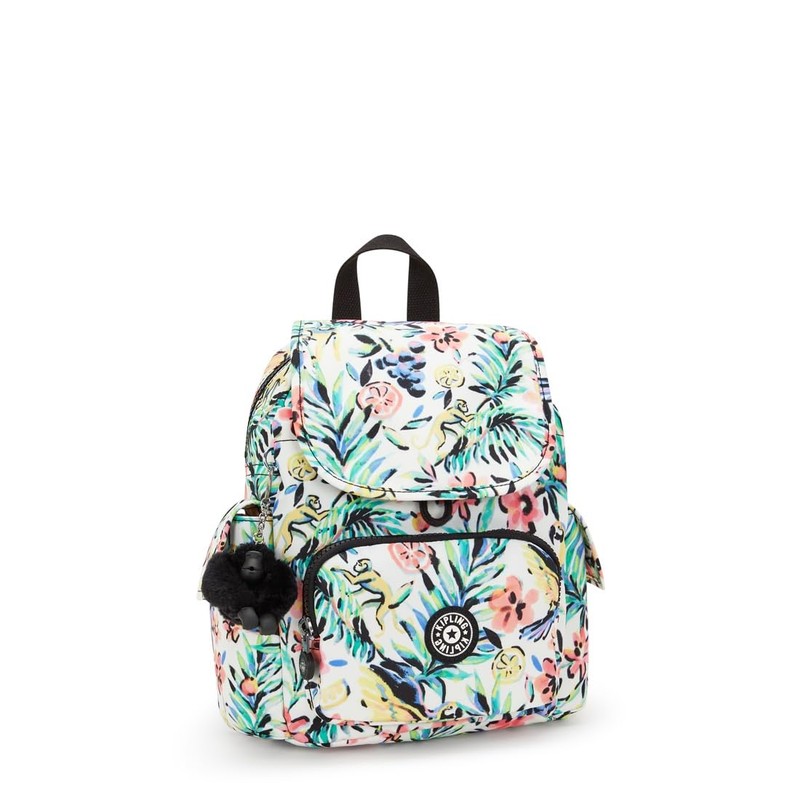 Kipling CITY PACK MINI Small backpack, Cocktail Floral (Orange)