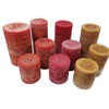Harvest Pumpkin Cinnamon Clove Scented Pillar Candles (3 Piece Set,