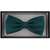 TigerTie Pre-tied Satin Bow Tie - Plain Colour + Gift