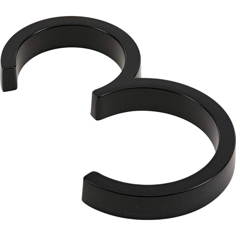 Distinctions 844713 Black Upgraded 5" Floating House Number 3, 5-Inch