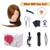 Beauty Star Mannequin Head with 80% Real Human Hair, Manikin