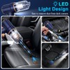 KMM Handheld Car Vacuum Cleaner with LED Light & Multi-Nozzles