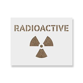 Radioactive Symbol Stencil - Reusable Stencils for Painting - Create DIY Radioactive Symbol Home Decor