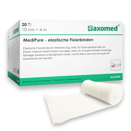 Gauze Bandages 10 cm x 4 m Pack of 20 Elastic Fixation Bandages - Bandage Material Bandage - Stretchy Bandage