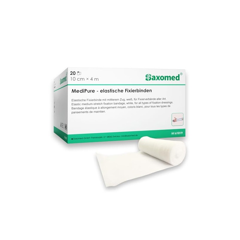 Gauze Bandages 10 cm x 4 m Pack of 20