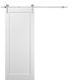 Sliding Barn Door | Quadro 4111 White Silk | Sample of Color