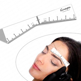 Latest Design Brow Mapping Shaping Sticker Stencil Eyebrow Edge Position Template Tattoos Eyebrow Auxiliary Stickers (A Pack of 10 Pieces)
