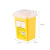 As One Navis Disposable Needle Box Yellow 1L 1 Piece
