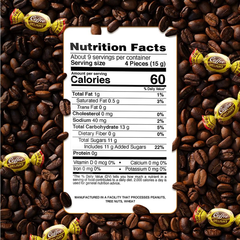 Colombina Coffee Delight Coffee Flavored Hard Candy, 4.7 Ounce