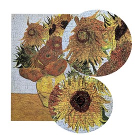 TINYOUTH 1000 Piece Puzzle for Adults, Sunflowers, Museum Collection Puzzle, 50 x 70 cm, 2 mm Thick, Famous Painting Puzzle, Stress Relief, Staycation Kill Time for Adults, Children, 14+