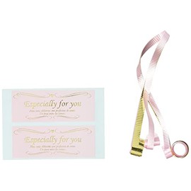 Gift Stickers with Curling Ribbon Pink (50 Pieces) CRP-1S