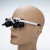 Loupe Magnifier Glasses Head Mount with LED Light Adjustable Glasses