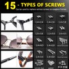 PTSLKHN Eyeglass Repair Kit with Screws, 15 Types Screws for