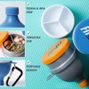 Fitshot Protein Powder Funnel– Supplement Funnel with Keychain 4pack, Water