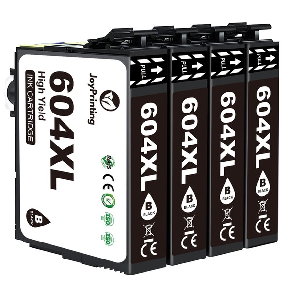 JoyPrinting 604XL Ink Cartridges Replacement for Epson 604 Ink Cartridges