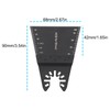 Briny River 3Pcs 90x68mm Multitool Oscillating Saw Blades for Cutting