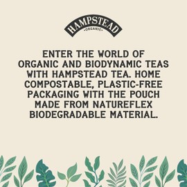 Hampstead Organic Earl Grey Loose Tea Pouch 100 g (Pack of 6) | Plastic Free | 100% Organic