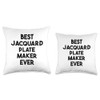 Best Jacquard Plate Maker Ever Throw Pillow