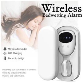Bed Wetting Alarm Children Bedwetting Sensor Wireless Night Guard with Sound & Vibration Potty Training Pee Monitor for Kids & Deep Sleepers