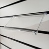 Moulded Slatwall Sloping Shelf with Lip for Shoes and Jewellery