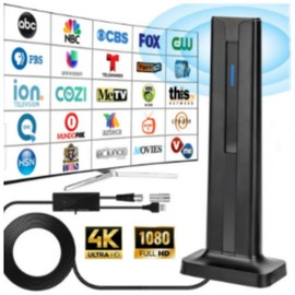 200+ Miles TV Antenna Digital HD Antena Indoor HDTV 1080P 4K Long Range - Specification: black pro max（Strongly recommend）