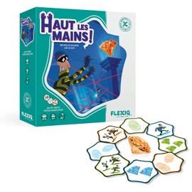 FlexiQ - Haut les Mains ! - Jeu de Cartes Pour Enfants, en Famille ou Entre Amis - Observation, Rapidité, Perception, Réaction, Réflexes - Rapide et Facile - 7 ans et Plus - FXG102FR