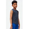 DEVOPS Boys 3 Pack Baselayer Workout Tank Top Sleeveless (Small,
