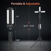 AKOFUN Camping Lights with Stand, 12000mAh Rechargeable Work Light Max